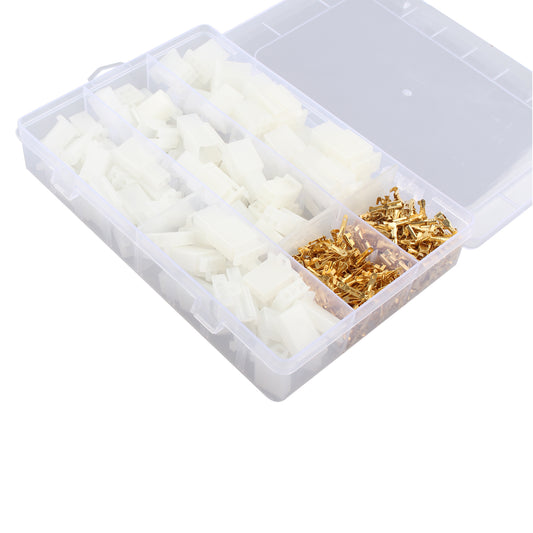 HALJIA 380Pcs Terminal Connectors 2.8MM 2 3 4 6 Pin Electrical Wire Connector Male Female Terminal Plug Housing Kits for Motorcycle Automotive Car