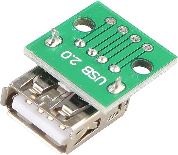 HALJIA 10pcs Type A Female USB 4 pin To DIP 2.54MM PCB Board Adapter C