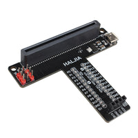 HALJIA T-type GPIO Expansion Board for BBC Micro:bit T Adapter Breakout Board Programmable STEM Educational Learning Kit Compatible with BBC Micro:bit V2, V1 Controller Board (Without Micro:bit)