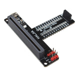 HALJIA T-type GPIO Expansion Board for BBC Micro:bit T Adapter Breakout Board Programmable STEM Educational Learning Kit Compatible with BBC Micro:bit V2, V1 Controller Board (Without Micro:bit)