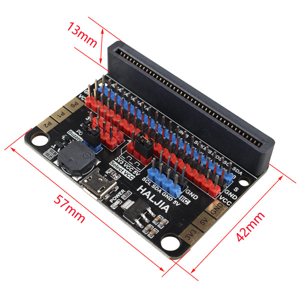 Bbc Micro Bit Adapter HALJIA Expansion Board for Micro:bit Adapter Plate Mini Breakout Board