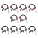 HALJIA 10pcs 70cm 3 Pin Dupont Cable Female to Female Terminal Line for 3D Printers Part Accessory Motherboard Module