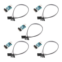 HALJIA 5PCS Collision Detection Module Crash Sensor Collision Switch Touch Switch Compatible with Car Robot Arduino Reedswitch Reed Switch