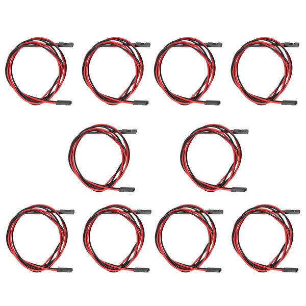 HALJIA 10pcs 70cm 2 Pin Dupont Cable Female to Female Terminal Line for 3D Printers Part Accessory Motherboard Module