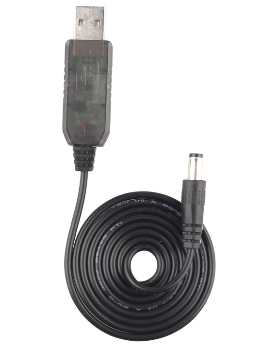 HALJIA USB to DC Cable 5V to 9V DC Step-up Power Module Converter Barrel Male Jack Power Cable Adapter Plug Charge Power Supply 5.5 x 2.1 mm for Bluetooth Speaker/LED Bulb/USB Fan/USB Light