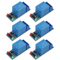 HALJIA 6PCS 1 Channel 5V Relay Expansion Module Board Shield Low Level Trigger Universal Blue Terminal High Performance Compatible with Arduino Uno 1280 2560 ARM PIC AVR DSP MCU
