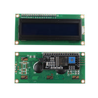 HALJIA 5V IIC/I2C LCD Module 1602 16x2 Serial HD44780 Character LCD Board Display with White on Blue Backlight Compatible with Arduino UNO R3 MEGA2560 Nano Due Raspberry Pi
