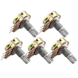 HALJIA 5pcs Potentiometer 10K OHM Compatible with Arduino Raspberry Pi and Other Projects with Knurled Shaft