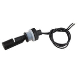 HALJIA PP Low Pressure Side Mount Horizontal Water Level Sensor Liquid Level Sensing Float Switch Witch Wire Cable for Tank Pool