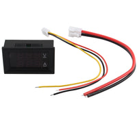 HALJIA DC 0-100V 10A Digital Voltmeter Ammeter Voltage Meter Current Monitor Gauge 5 Wires LED Display Volt Amp Monitor with Fine Adjustment