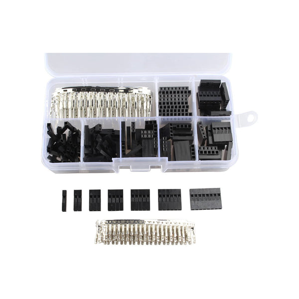 HALJIA 2.54mm Dupont Wire Jumper Pin Header Connectors M/F Crimp Pins Kit (310Pcs)