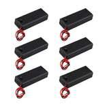 HALJIA 6Pcs 3V AAA 2 x 1.5V Battery Holder Case Plastic Battery Storage Box with ON/OFF Switch Case Cover and Wire Leads