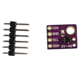 HALJIA GY-49 MAX44009 Ambient Light Sensor Module Light Intensity Sensor Board Compatible with Arduino with 4P Pin Header Module