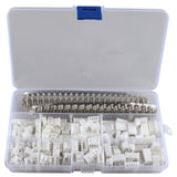 HALJIA 560Pcs 2.54mm JST-XH JST Connector Kit 2.54mm Pitch Female Pin Header, JST XH - 2/3/4/5Pin Housing JST Adapter Cable Connector Socket Male and Female Assortment Kit