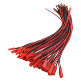 HALJIA 20 Pairs 200mm 20cm JST Connector 2 Pin Plug Cable Line Cable Wire Male+Female for LED Lamp Strip RC Toys Battery