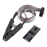 HALJIA SOIC8 SOP8 Test IC Clip Testing Clip Socket Adapter For Flash EEPROM BIOS 24 25 93 95 Programmer With Cable