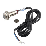 HALJIA Hall Effect Proximity Sensor Switch PNP 3-Wires with Magnet Normal Open 5-24VDC 320KHZ