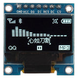 HALJIA 0.96" Inch White SPI I2C IIC OLED Serial 128x64 LCD LED Display Module SSD1306 Driver IC DC 3.3V 5V Compatible with Arduino C51 STM32 STM8 MSP430 PIC