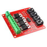 HALJIA Four Channel 4 Route IRF540 MOSFET Button Switch Module Compatible with Arduino DIY