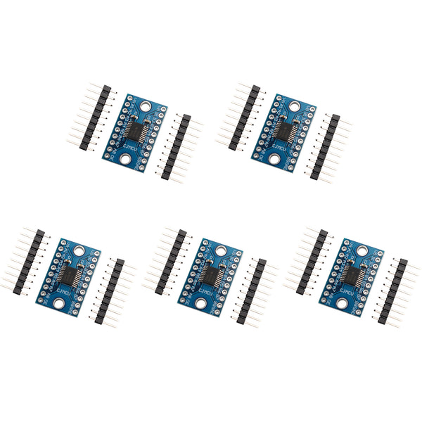 HALJIA 5Pcs TXS0108E High-speed Full-duplex 8 Channel Logic Level Converter 8-Bit Logic Level Bi-directional Voltage Converter Module Compatible with Arduino