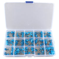 HALJIA 15 Value 300 Pcs High Voltage Ceramic Capacitors Assortment Assorted Kit Box