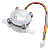 HALJIA YF-S401 0.5-5L/min Water Flow Hall Sensor Switch Flow Meter Flowmeter Counter-White
