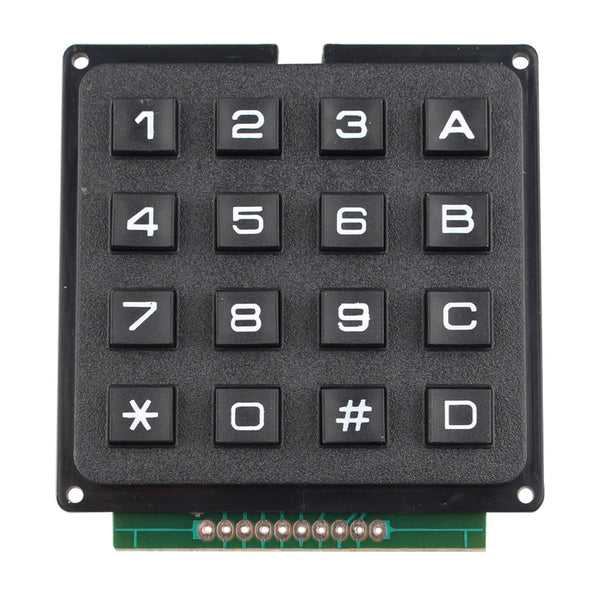 HALJIA 4 x 4 Matrix Array 16 Switch Keypad Keyboard Module 16 Key MCU Membrane Switch Keypad Compatible with Arduino Including Ebook
