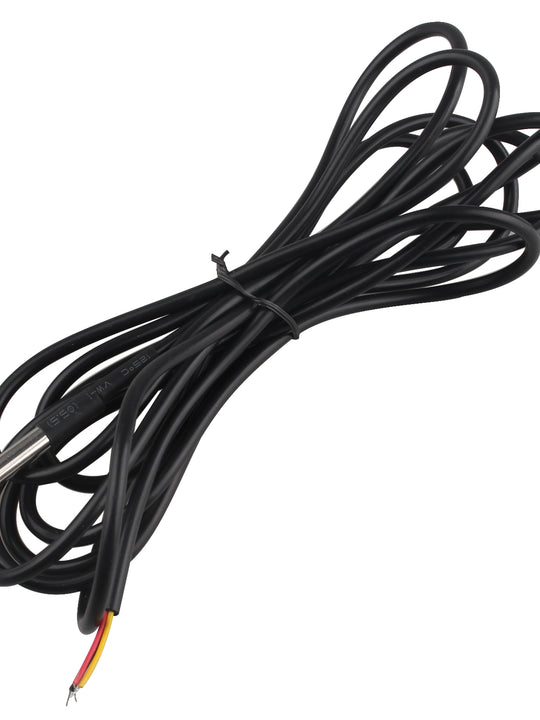 HALJIA Waterproof Temperature Sensor Probe DS18B20-55 °c to +125 °c 3 Meter Temp Sensor Thermometer Thermistor Detector