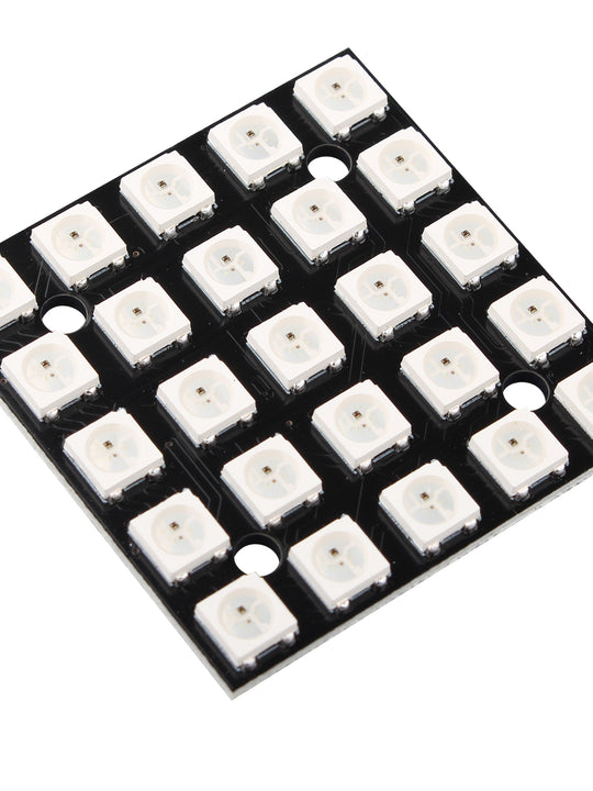 HALJIA WS2812B 25-Bit 5 * 5 Full Color Driver 5050 RGB LED Lamp Panel RGB Light Source Module Board Compatible with Arduino DIY Kit