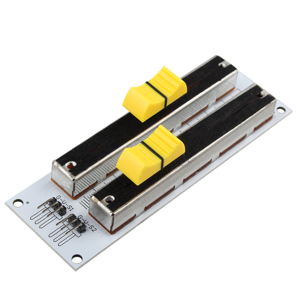 HALJIA Electronic Building Block 10K Double Row Sliding Linear Potentiometer Module Compatible with Arduino Mixer Linear Sliding Resistance Analog Sensor