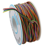HALJIA P/N B-30-1000 PCB Jumper Wire 8 Colors Insulation Test Wrapping Cable 15m