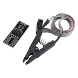 HALJIA SOIC8 SOP8 Test IC Clip Testing Clip Socket Adapter For Flash EEPROM BIOS 24 25 93 95 Programmer With Cable