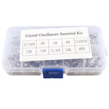 HALJIA 200PCS 10Value 32.768KHz ~ 48MHz DIY Quartz Crystal Oscillator Assorted Kit Set Assortment with Plastic Box