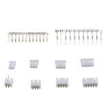 HALJIA 560Pcs 2.54mm JST-XH JST Connector Kit 2.54mm Pitch Female Pin Header, JST XH - 2/3/4/5Pin Housing JST Adapter Cable Connector Socket Male and Female Assortment Kit