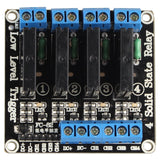 HALJIA 4 Channel 5V Solid State Relay Module With Resistive Fuse Compatible with Arduino Uno Duemilanove MEGA2560 MEGA1280 Raspberry Pi ARM DSP PIC