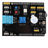 HALJIA Expansion Board Module 9 in 1 Multifunction Expansion Board DHT11 Humidity Sensor and LM35 Temperature Sensor Buzzer Compatible with Arduino UNO R3
