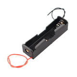 HALJIA 20PCS 18650 Battery Holder Case with Wire Lead, Plastic Spring Clip Battery Holder Storage Box Case for 1 x 18650 Battery Rechargeable, 3.7V Battery Storage Boxes Single Slot DIY