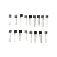 HALJIA 3-Pin 17 Kinds of Triode Transistor TO-92 Package Assortment Kit Set for DIY Project (170Pcs, 17 x 10Pcs)