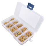 HALJIA 500pcs 10 Values 0.1uF-10uF Multilayer Monolithic Ceramic Electrolytic Capacitor Assortment Kit with Plastic Box