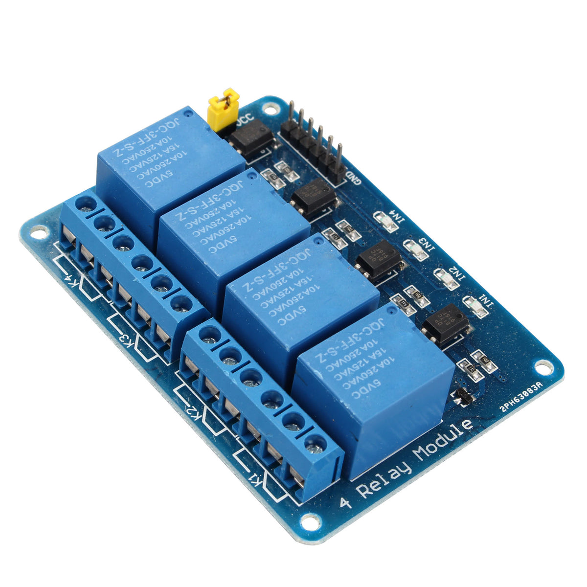 HALJIA 3PCS 4 Channel Relay Module - 5V Relay Board MCU Expansion Boar