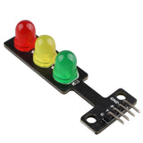 HALJIA 5PCS 5V Mini LED Traffic Signal Light Module LED Display Board Module 3 Light (Red, Yellow, Green) Separate Control for DIY Electronics Accessories Compatible with Arduino