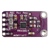HALJIA MAX9814 High-performance Electret MIC Microphone Amplifier Module Auto Gain Control Compatible with Arduino CMA-4544PF-W