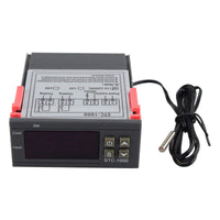 HALJIA STC-1000 220V Temperature Controller All-Purpose Digital Thermostat Temperature Calibration with Temperature Sensor Probe