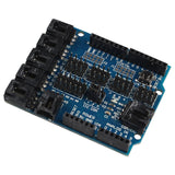 HALJIA Sensor Shield V4 Digital Analog Module Servo Motor Interface Compatible with Arduino UNO MEGA Duemilanove