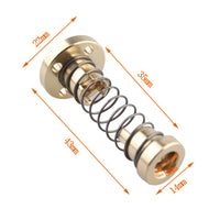 HALJIA 2pcs T8 Anti Backlash Nut with Loaded Spring T8 Lead Screw for DIY CNC 3D Printer Parts