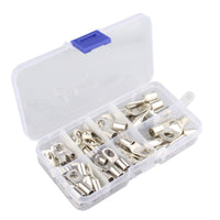 HALJIA 60PCS Bolt Hole Tinned Copper Terminals Set-Wire Connector Cable lugs Ring Battery SC Terminals Set Marine Grade Cold-Pressed Crimp Type (SC6-6 SC6-8 SC10-6 SC10-8 SC16-6 SC16-8 SC25-6 SC25-8)