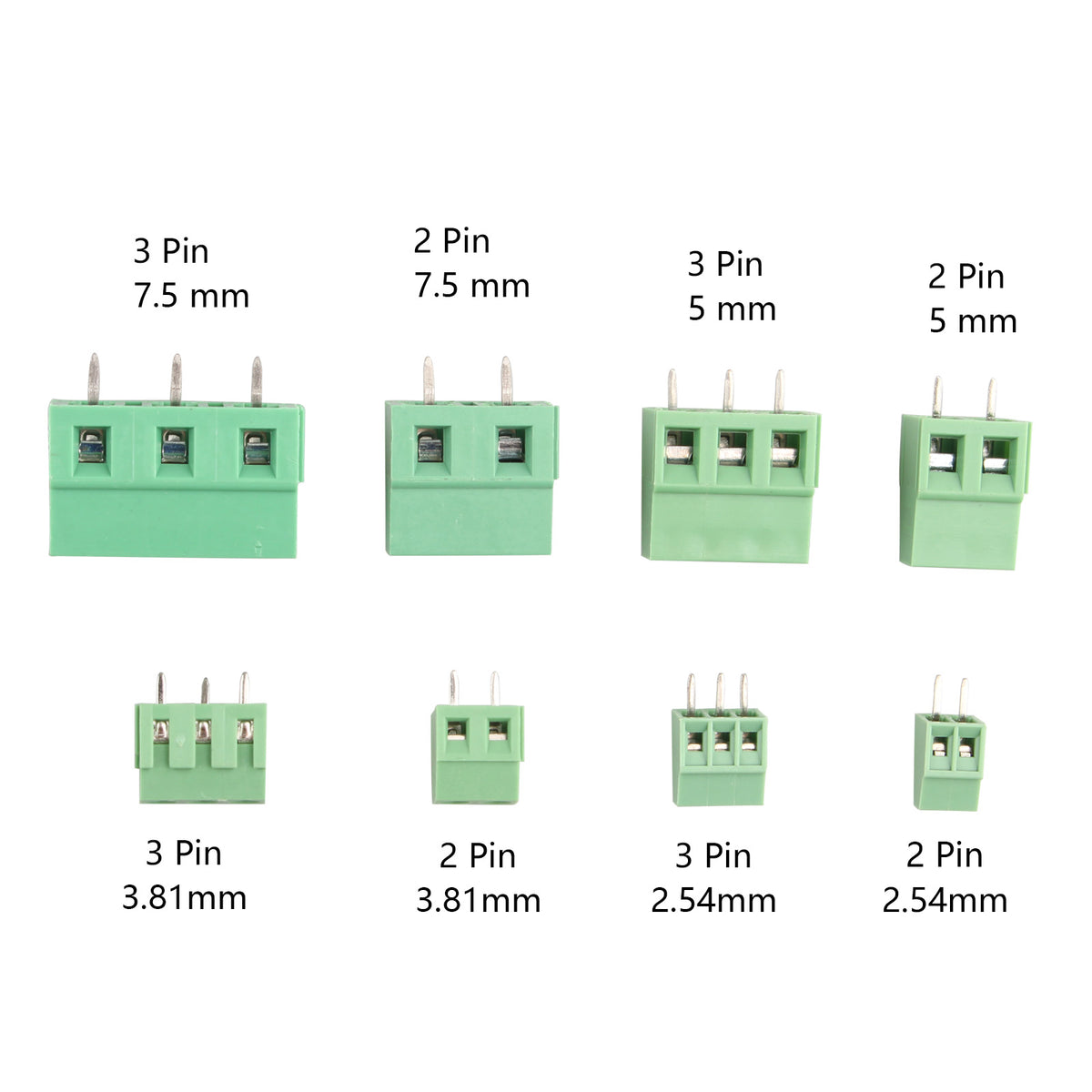 40PCS PCB Screw Terminal Block Universal 2-Pin/3 - View #7