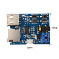 HALJIA MP3 Format Lossless Decoders Decoding Power Amplifier MP3 Player Audio Module MP3 Decoder Board support TF Card USB