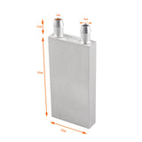 HALJIA Water-Cooled Heat Sink Radiator 40 * 80 * 12mm Aluminum Water Liquid Cooling Module Plate for CPU Semiconductor