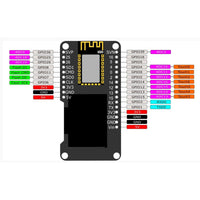 HALJIA ESP32 OLED Development Board WiFi Bluetooth Dual Mode ESP WROOM 32 Wemos Lolin Compatible with Arduino